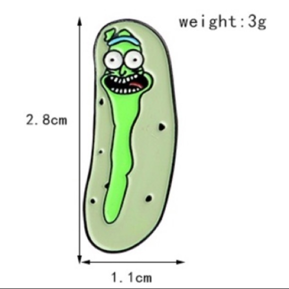 Set of 3 Rick and Morty Lapel Pins Pickle Rick - Picture 10 of 15